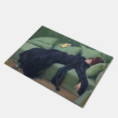 Een decadent-meisje - Ramon Casas Deurmat (Schuin)