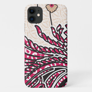 Een decoratief paisley-ontwerp met levendige rode Case-Mate iPhone case