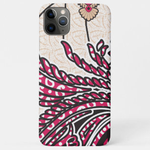 Een decoratief paisley-ontwerp met levendige rode  Case-Mate iPhone case