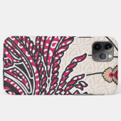 Een decoratief paisley-ontwerp met levendige rode  Case-Mate iPhone case (Achterkant (horizontaal))