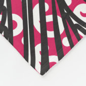 Een decoratief paisley-ontwerp met levendige rode  fleece deken (Hoek)