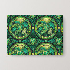 Een decoratief wandkunstwerk heeft een herhalend  button