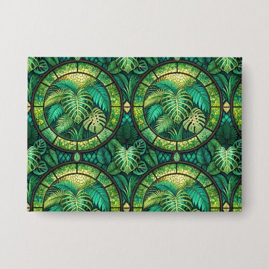 Een decoratief wandkunstwerk heeft een herhalend  button (Voorkant)