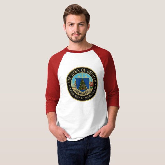 Een Dedham-kerstmirakel met lange mouwen T-shirt (Voorkant volledig)