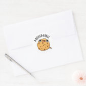 Een deegbaar Funny Cookie Pun Ronde Sticker (Envelop)