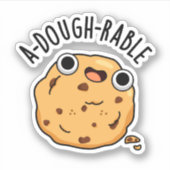 Een deegbaar Funny Cookie Pun Sticker (Voorkant)