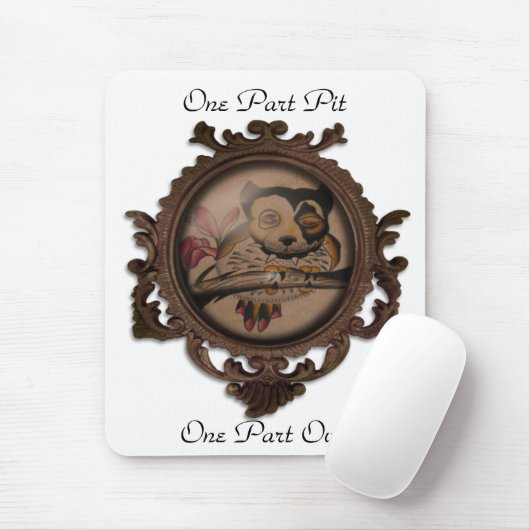 Eén deel Pit, één deel Owl Muismat (Met muis)