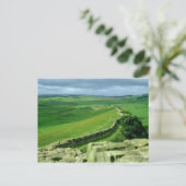 Een deel van de muur van Hadrian, 2e eeuw AD (stee Briefkaart (Staand voorkant)