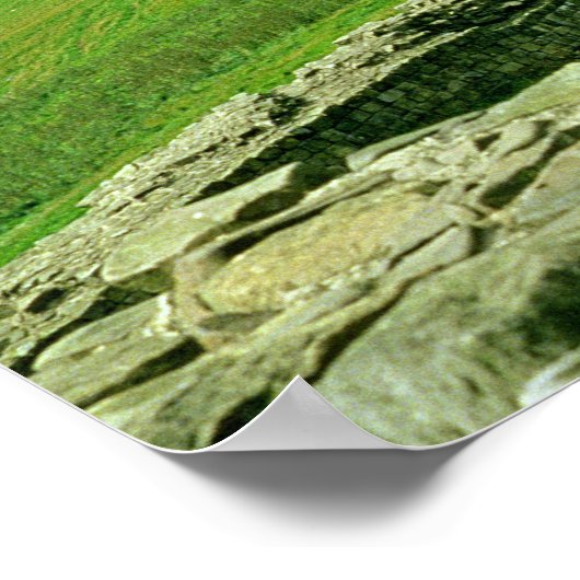 Een deel van de muur van Hadrian, 2e eeuw AD (stee Poster (Hoek)