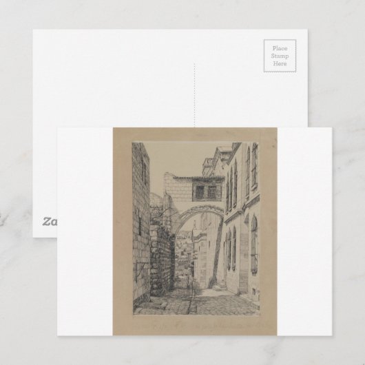 Een deel van de oude Arch genaamd Ecce Homo Briefkaart (Voorkant / Achterkant)