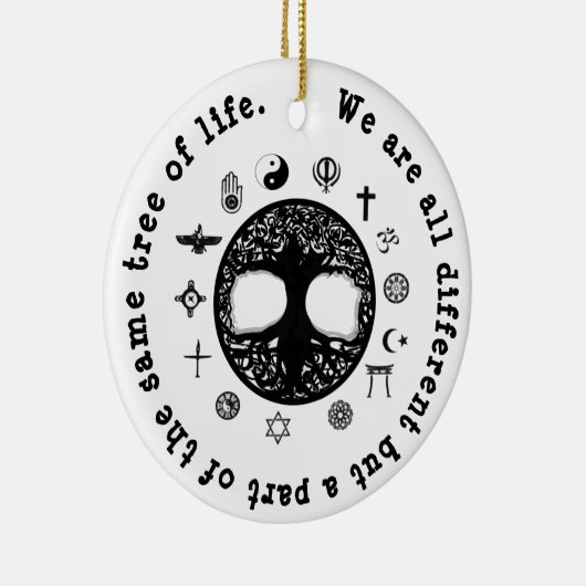 Een deel van dezelfde levensboom keramisch ornament (Rechts)