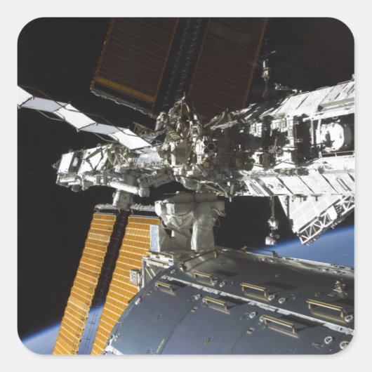 Een deel van het Columbuslaboratorium Vierkante Sticker (Voorkant)