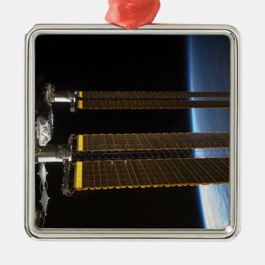 Een deel van het internationale ruimtestation 2 metalen ornament (Voorkant)