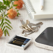 Een deel van het internationale ruimtestation 2 sleutelhanger (Zijkant)