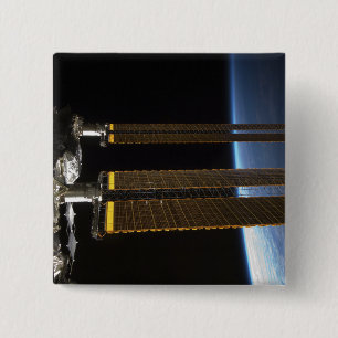 Een deel van het internationale ruimtestation 2 vierkante button 5,1 cm