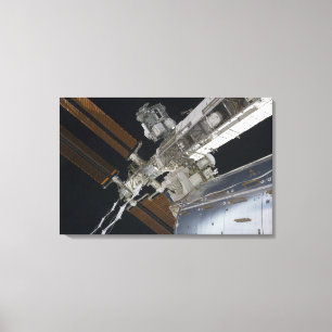 Een deel van het internationale ruimtestation 3 canvas afdruk