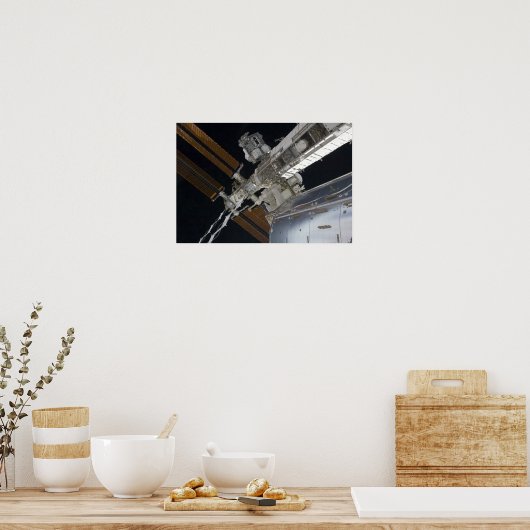 Een deel van het internationale ruimtestation 3 poster (Keuken)