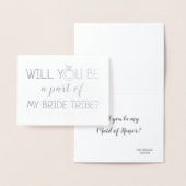 Een deel van My Bride Tribe | Grappig bruidsmeisje Folie Kaarten (Display)