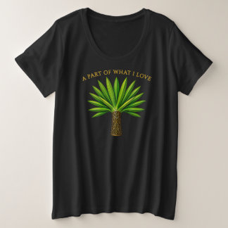 Een deel van wat ik liefheb palmplant T-shirt voor