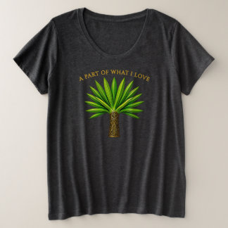 Een deel van wat ik liefheb palmplant T-shirt voor