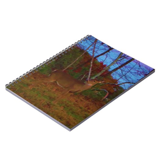 Een Deer: Gold Red Green en Blue Notitieboek (Linkerzijde)