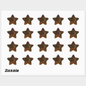 Een Deer: Gold Red Green en Blue Ster Sticker (Vel)