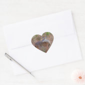 Een Deer in de Tall Grass Hart Sticker (Envelop)