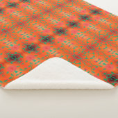 Een deken met rode en zwarte bloemen (3/4)