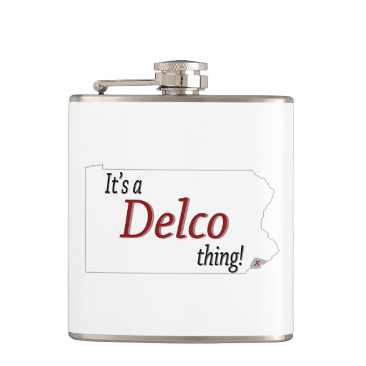 Een Delco-ding (R) Heupfles (Voorkant)