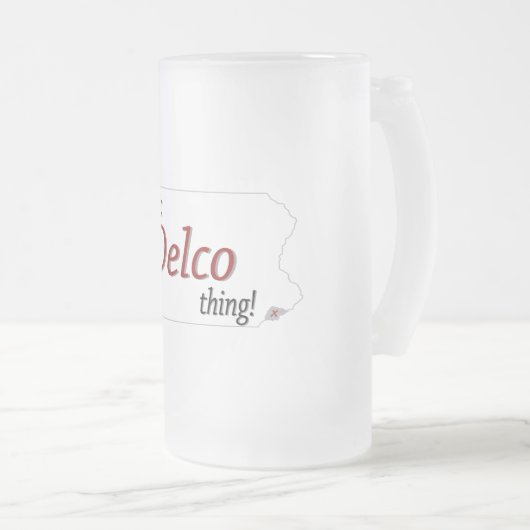 Een Delco-ding (R) Matglas Bierpul (Voorkant rechts)