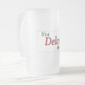 Een Delco-ding (R) Matglas Bierpul (Voorkant links)