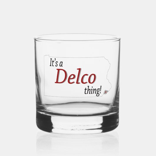 Een Delco-ding (R) Whisky Glas (Voorkant)
