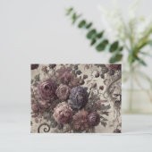 Een delicate afstoting - Gotisch Victoriaans Feestdagenkaart (Staand voorkant)