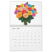 Een delicate boeketkalender kalender (Mar 2027)