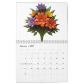 Een delicate boeketkalender kalender (Feb 2027)
