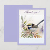 Een Delicate Vogel van Dankbaarheid Bedankkaart (Voorkant / Achterkant)
