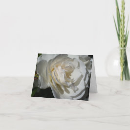 Een delicate witte adem van zuiverheid en onschuld bedankkaart