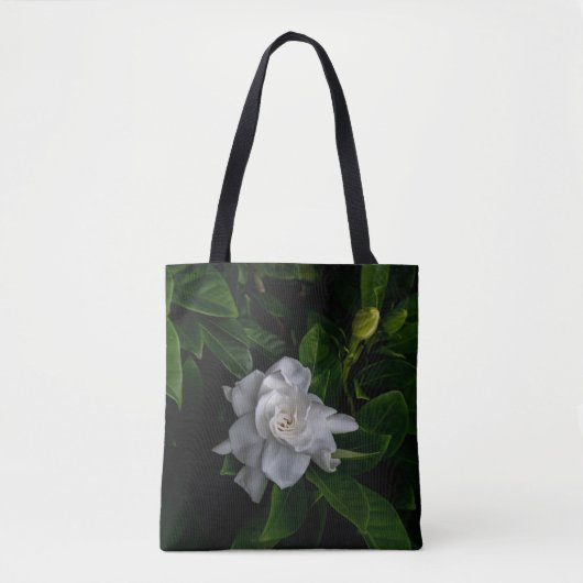 Een delicate witte bloem bloeit tote bag (Voorkant)