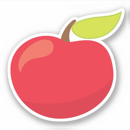 Een Delicious Apple Sticker (Voorkant)
