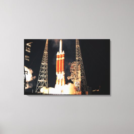 Een Delta IV - Zware raketliften uit Canvas Afdruk (Voorkant)