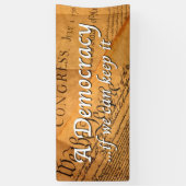 Een democratie als we het kunnen houden spandoek (Verticaal)