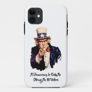 Een democratie is alleen zo sterk als haar kiezers Case-Mate iPhone case