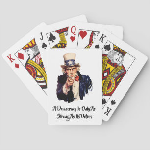 Een democratie is alleen zo sterk als haar kiezers pokerkaarten