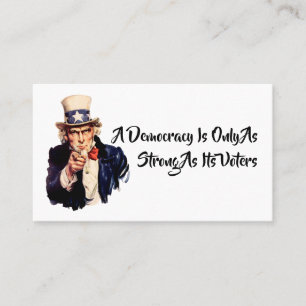 Een democratie is alleen zo sterk als haar kiezers visitekaartje
