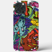 Een demonenworstelaar. 般若レスラー Case-Mate iPhone case (Achterkant)