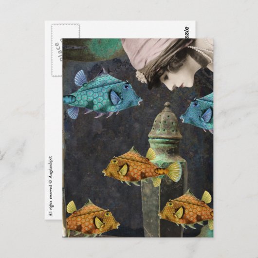 Een denkbeeld onder Zee avontuur Briefkaart (Voorkant / Achterkant)