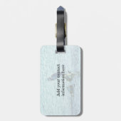 Een denker bagagelabel (Achterkant verticaal)