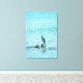 Een denker canvas afdruk (Insitu (Houten vloer))