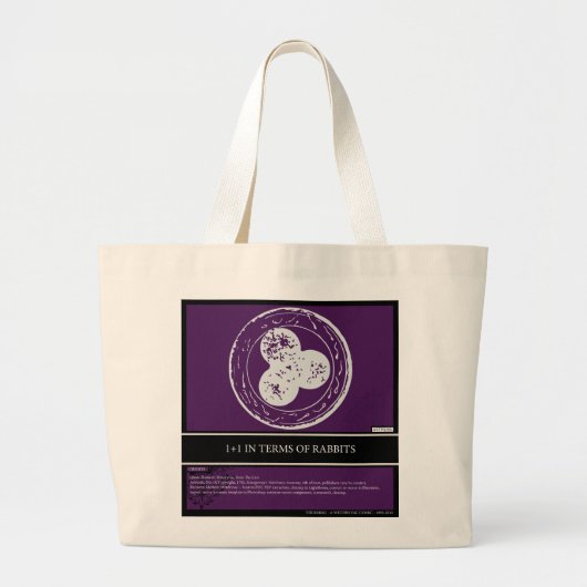 Een denktas, natuurlijk grote tote bag (Voorkant)