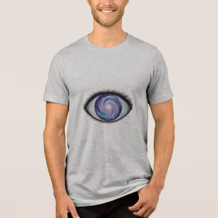 Een derde oog met stralende lijnen, Tri-Blend shirt